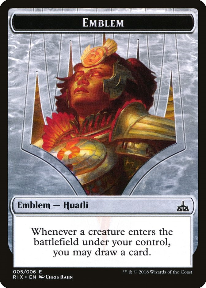 Huatli, Radiant Champion Emblem (RIX-T)
