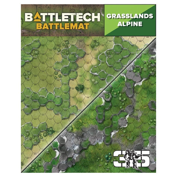 Battletech: Battle Mat - Grasslands Alpine