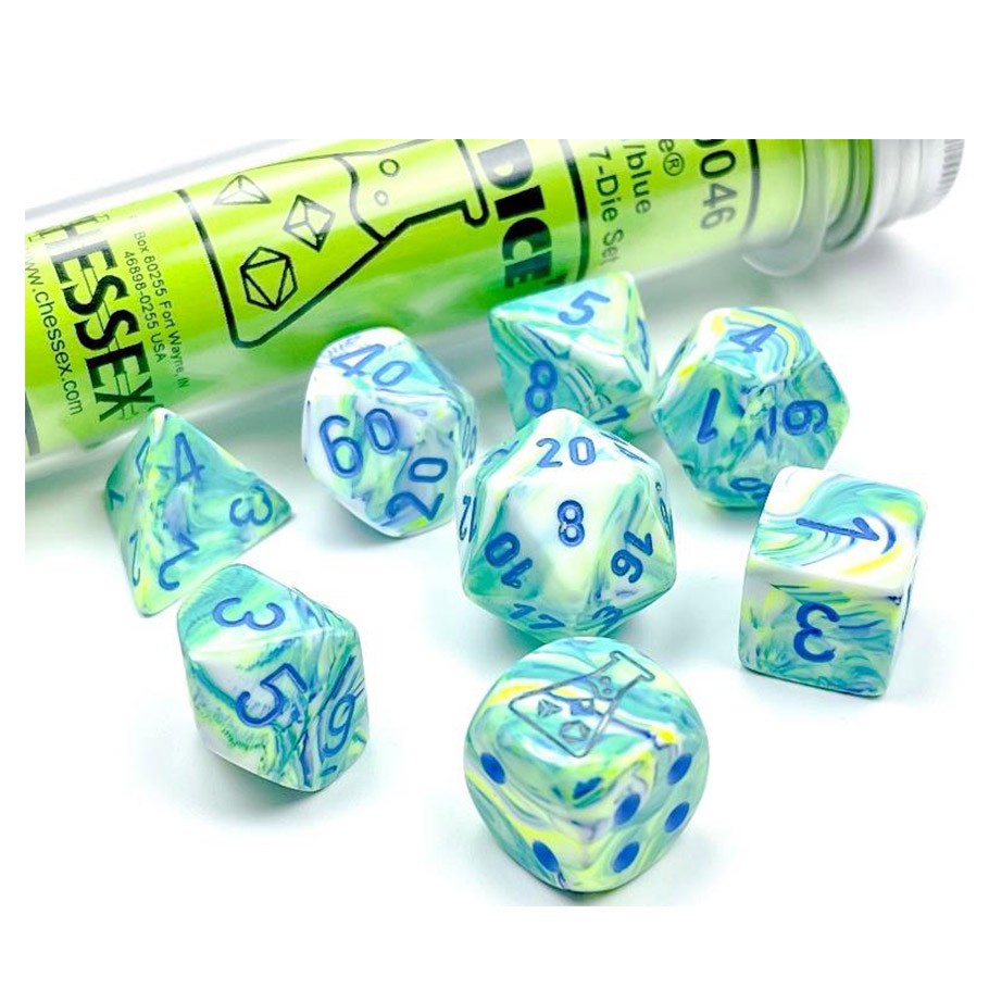 CHX30046: Festive - Poly Set Garden w/blue (7) (Lab Dice 5)