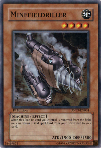 Minefieldriller (ANPR-EN034) Super Rare - Near Mint 1st Edition