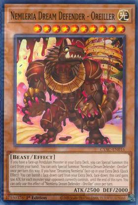Nemleria Dream Defender - Oreiller (CYAC-EN016) Common - Near Mint 1st Edition