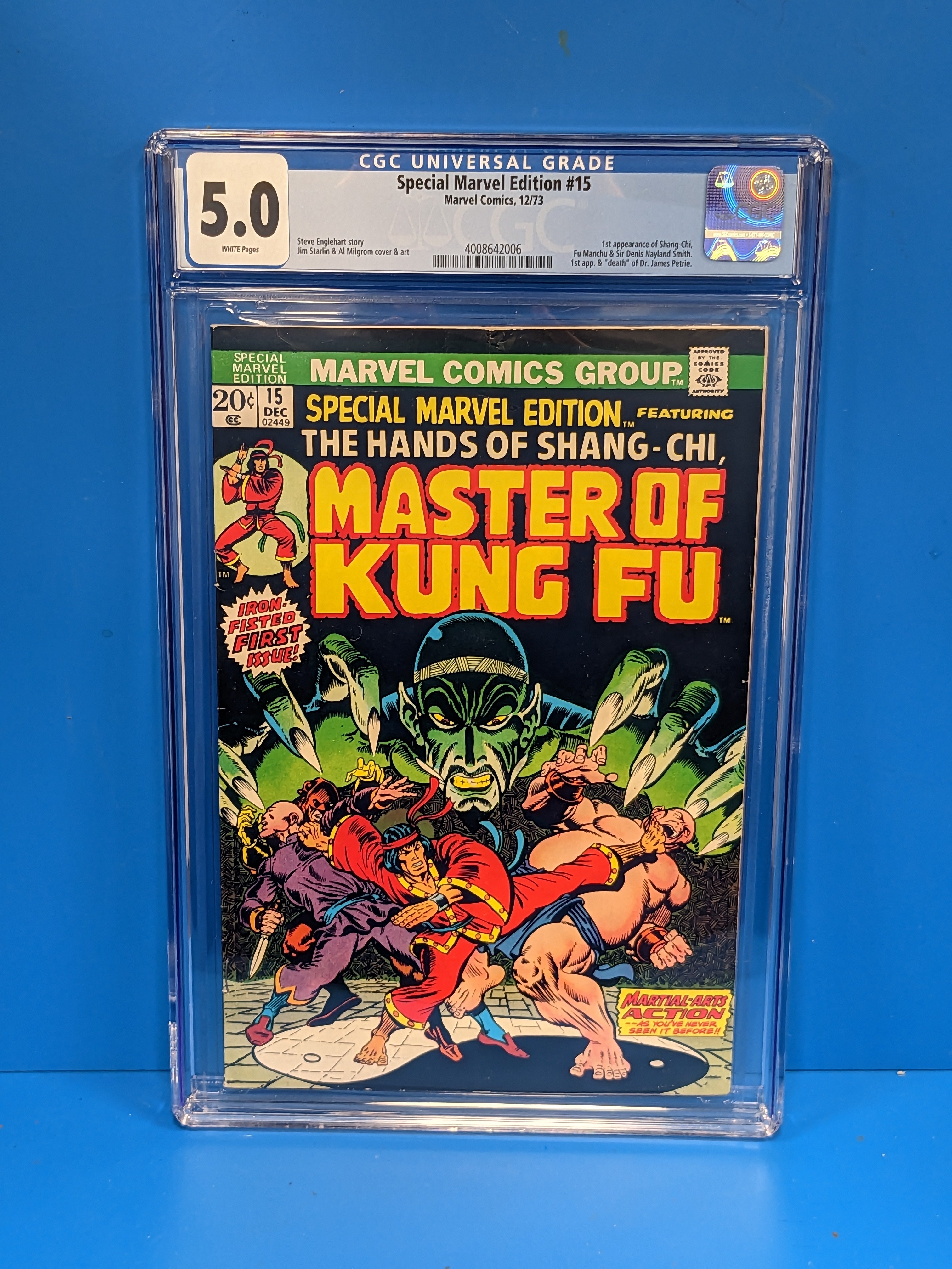 Special Marvel Edition (1971 Series) #15 (CGC 5.0) 1st Shang-Chi, 1st Fu Manchu