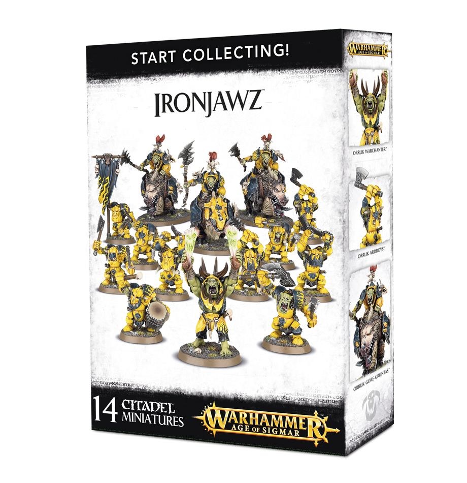 Age of Sigmar: Orruk Warclans - Ironjawz: Start Collecting! (14 Miniatures) (OOP)