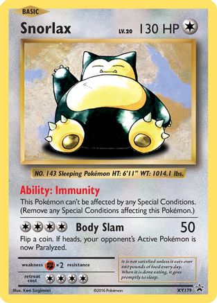 Snorlax - XY179 (XY:PR) Promo - Near Mint Holofoil