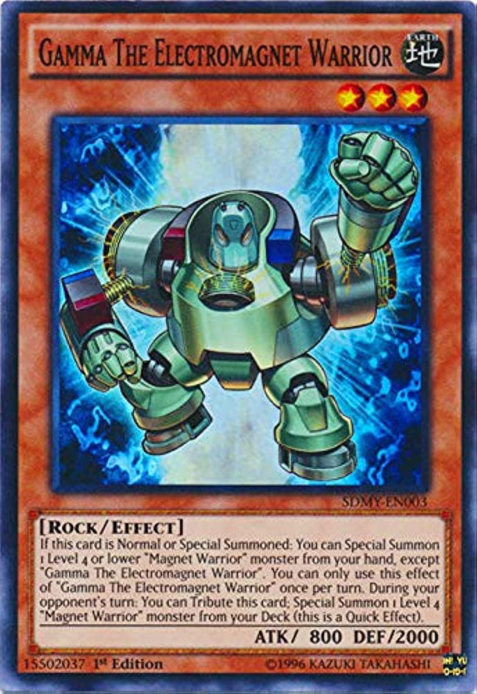 Gamma the Electromagnet Warrior (SDMY-EN003) 1st Edition