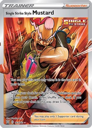 Single Strike Style Mustard (Full Art) - 163/163 (SWSH05) Ultra Rare - Near Mint Holofoil