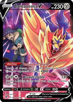 Zamazenta V - TG22/TG30 (SWSH10:TG) Ultra Rare - Near Mint Holofoil