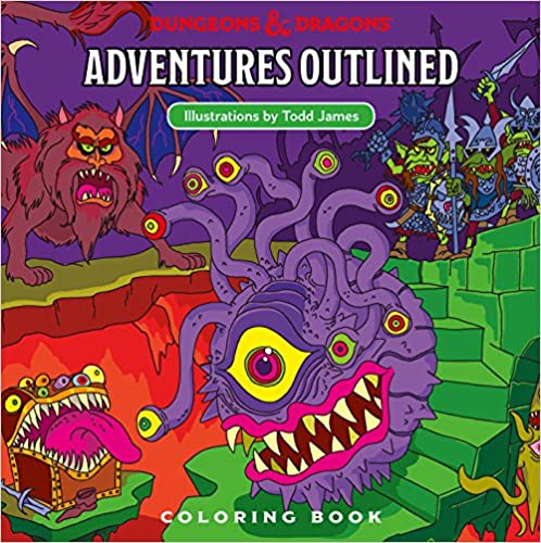 D&D 5E: Adventures Outlined - Coloring Book