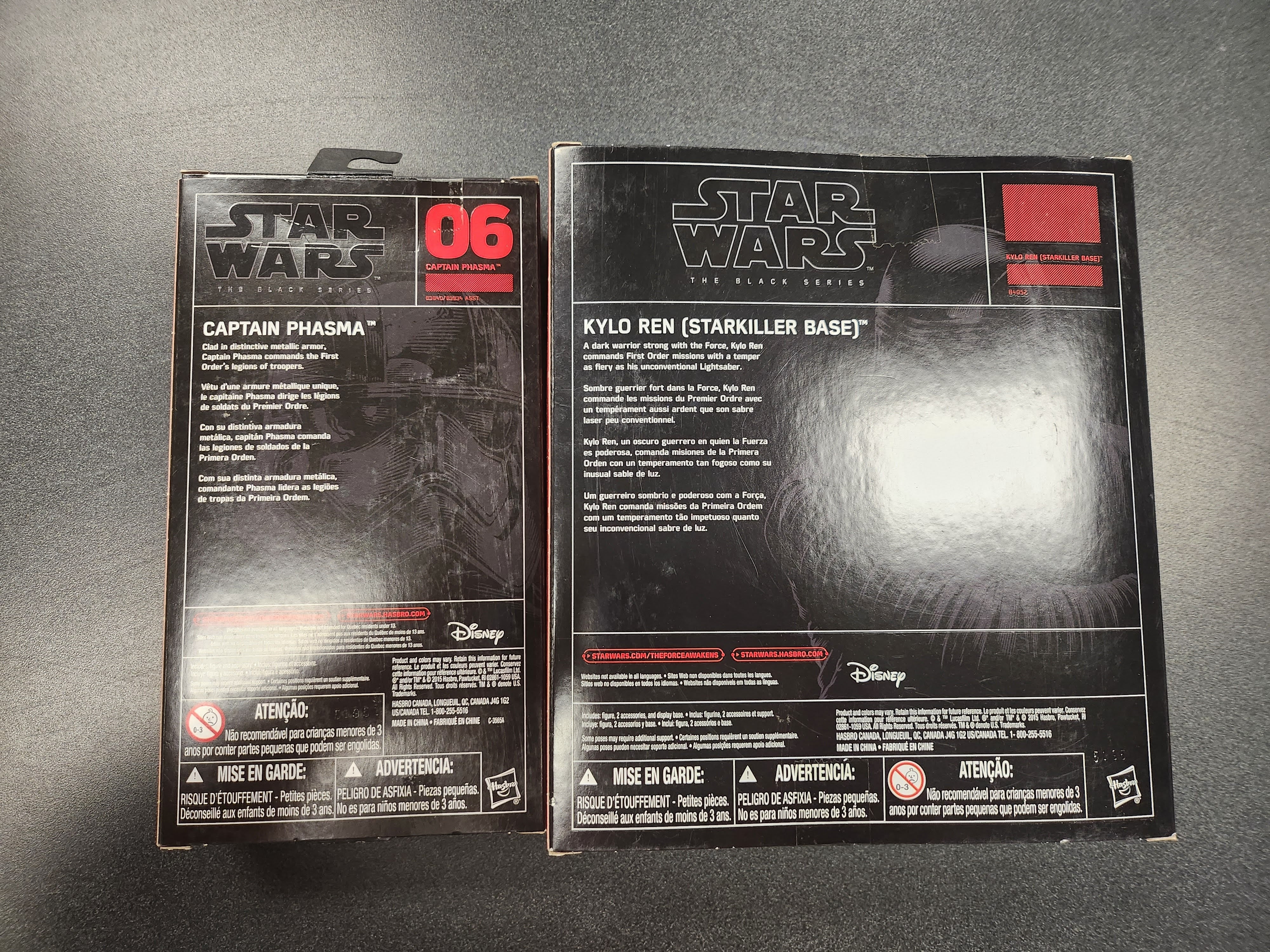 Star Wars: Black Series - Kylo Ren (Starkiller Base) & Captain Phasma Action Figures