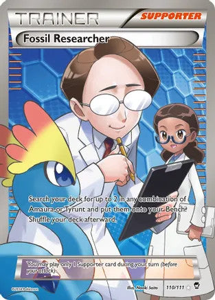 Fossil Researcher (Full Art) - 110/111 (FFI) Ultra Rare - Near Mint Holofoil