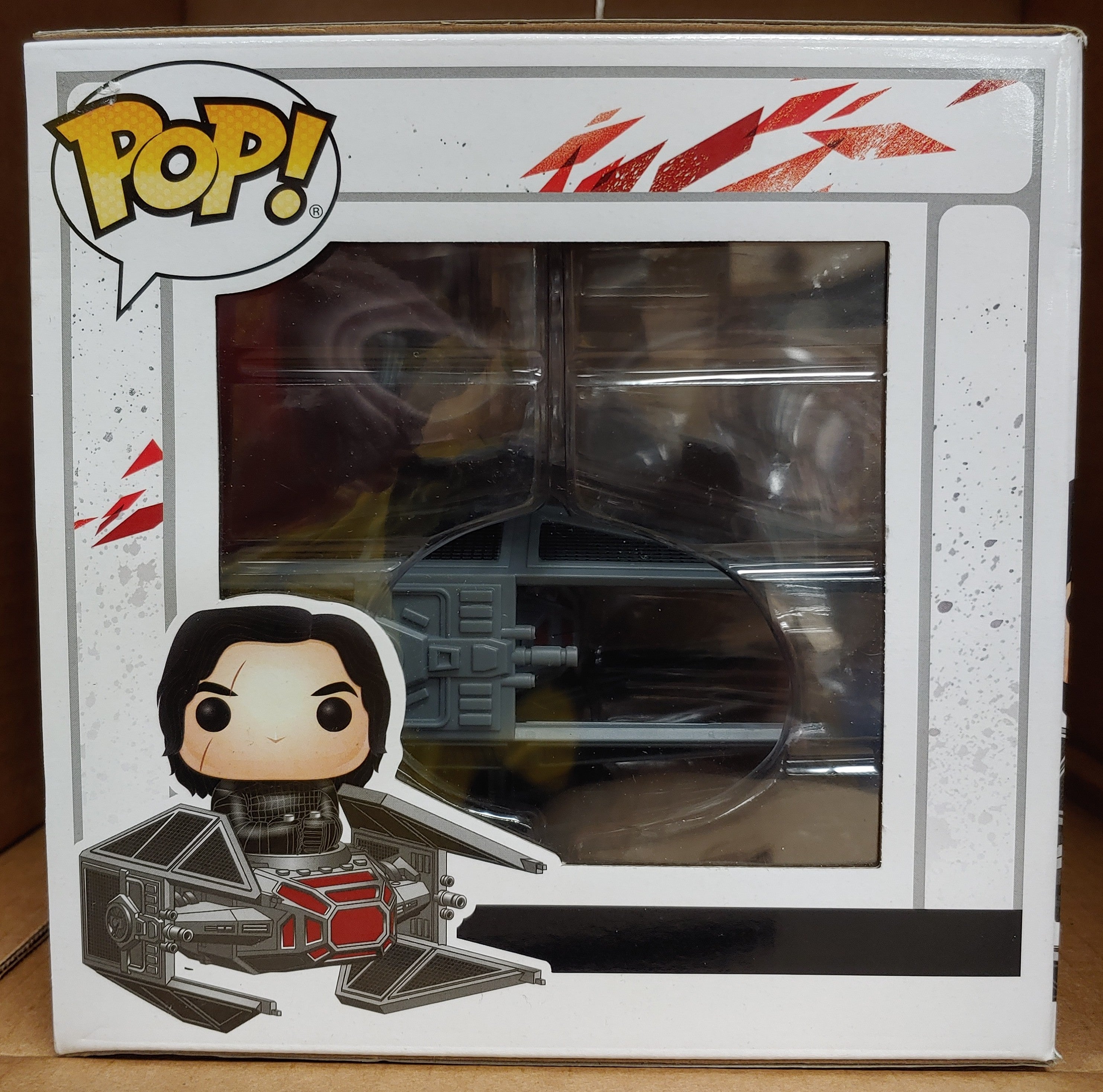 POP Figure Rides: Star Wars The Last Jedi #0215 - Kylo w/ Tie Fighter (damaged)