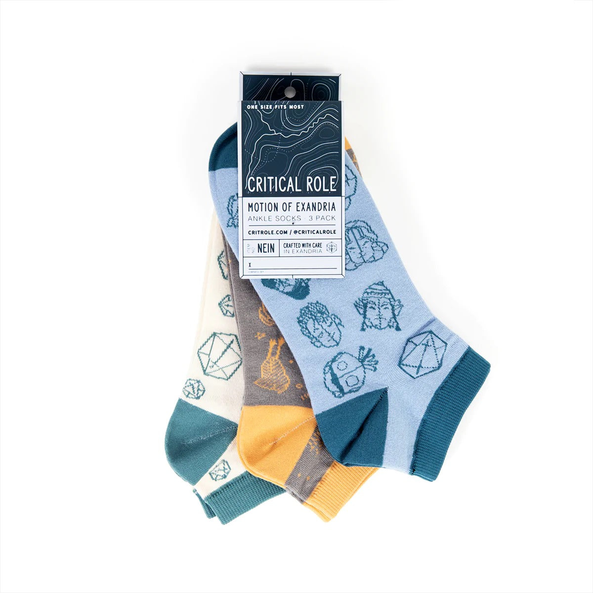 Critical Role: Beauty of Exandria: In Motion - Ankle Socks 3-Pack OOP