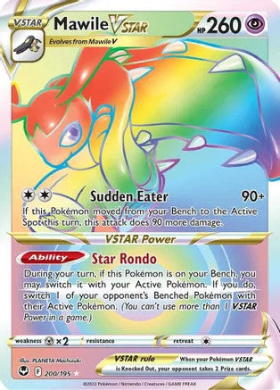 Mawile VSTAR (Secret) - 200/195 (SWSH12) Secret Rare - Near Mint Holofoil