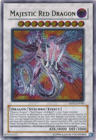 Majestic Red Dragon (UTR) (ABPF-EN040) Ultimate Rare - Near Mint Unlimited