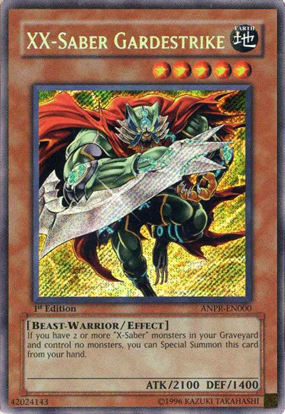 XX-Saber Gardestrike (ANPR-EN000) Secret Rare - Near Mint 1st Edition