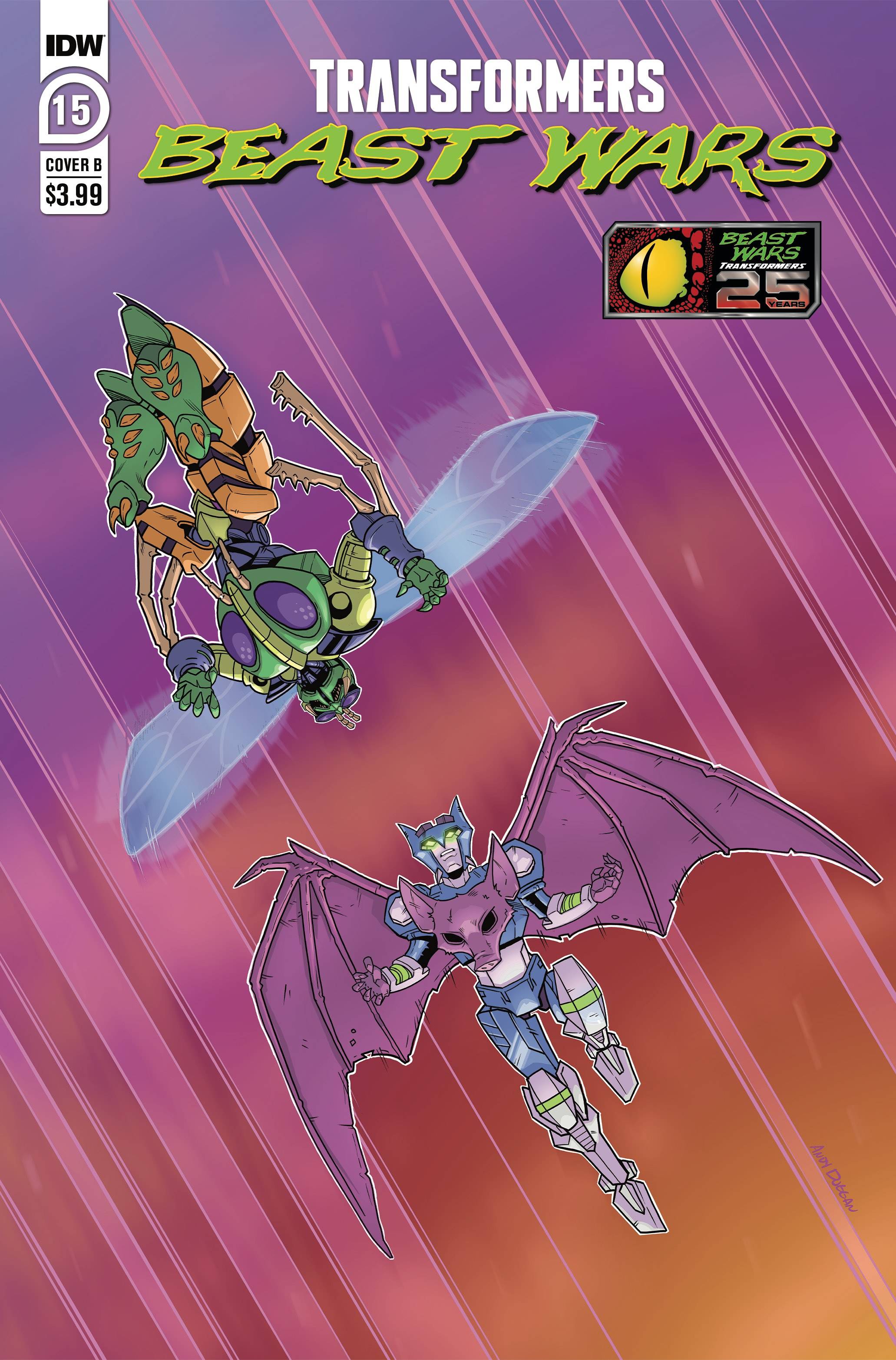 TRANSFORMERS BEAST WARS #15 CVR B ANDY DUGGAN