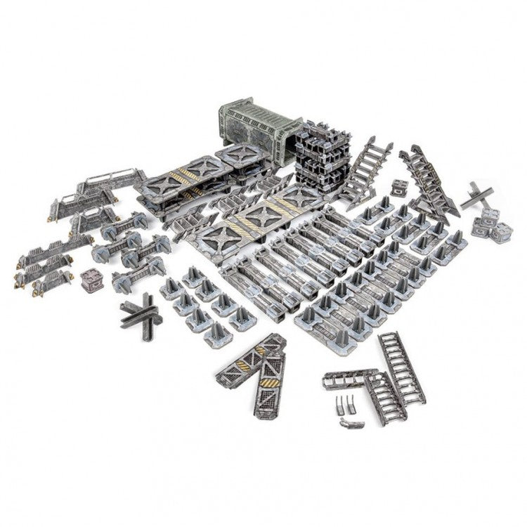 TinkerTurf Sci-Fi Terrain: Industrial Starter - Neutral