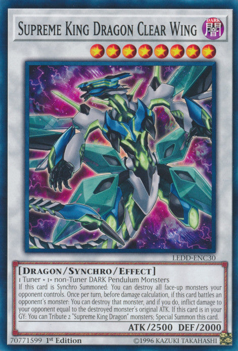 Supreme King Dragon Clear Wing (LEDD-ENC30) 1st Edition