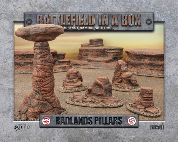 Battlefield in a Box (BB567) - Badlands Pillars