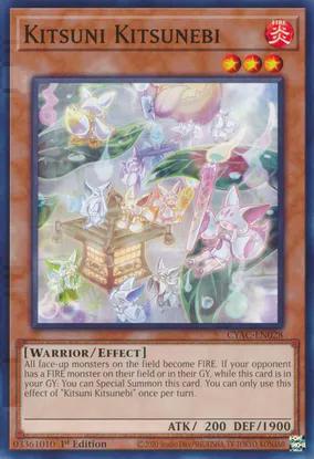 Kitsuni Kitsunebi (CYAC-EN028) Common - Near Mint 1st Edition