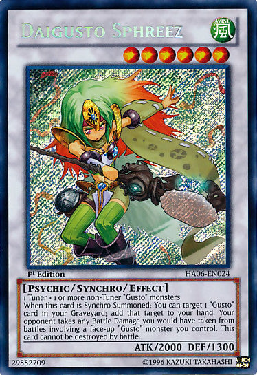 Daigusto Sphreez (HA06-EN024) 1st Edition