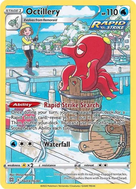 Octillery - TG03/TG30 (SWSH09:TG) Ultra Rare - Near Mint Holofoil