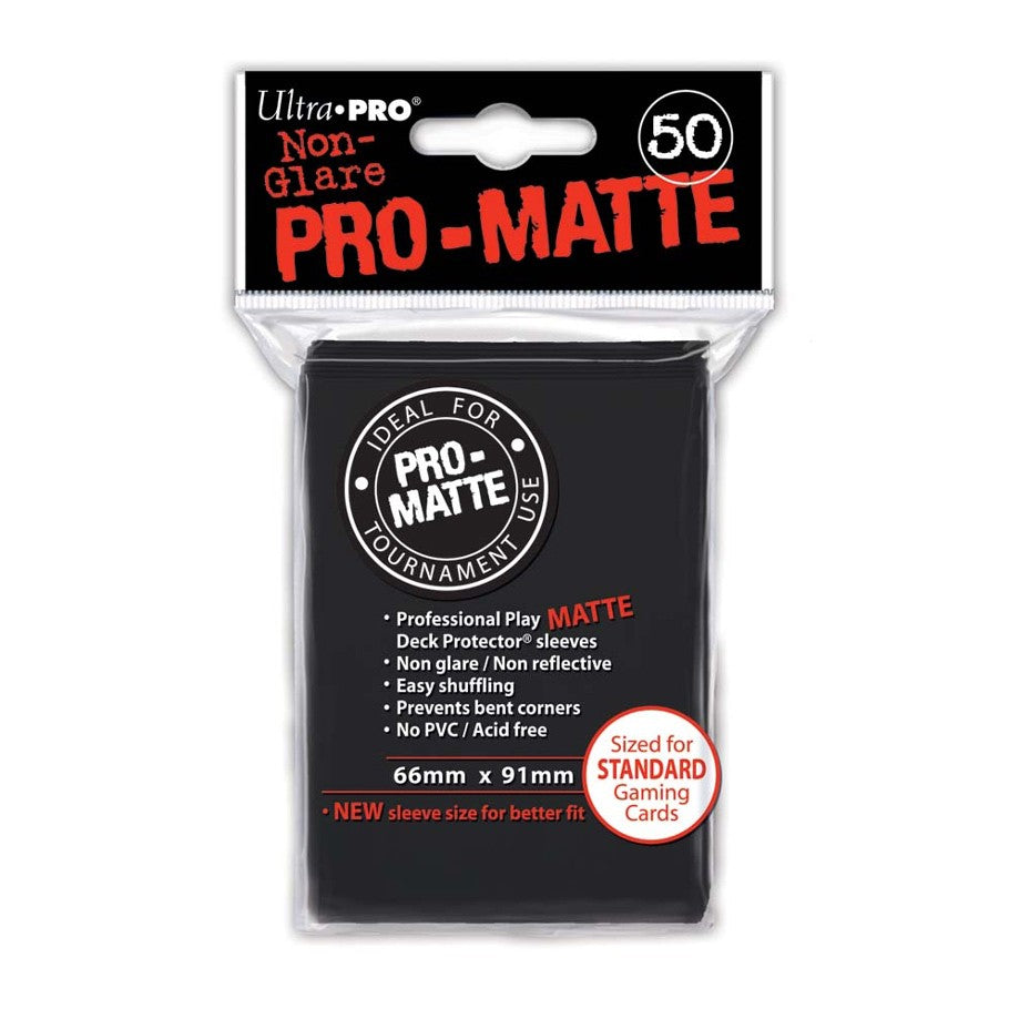 Ultra-PRO: Standard Sleeves - Pro-Matte: Black (50)