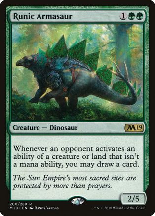 Runic Armasaur (M19-R)