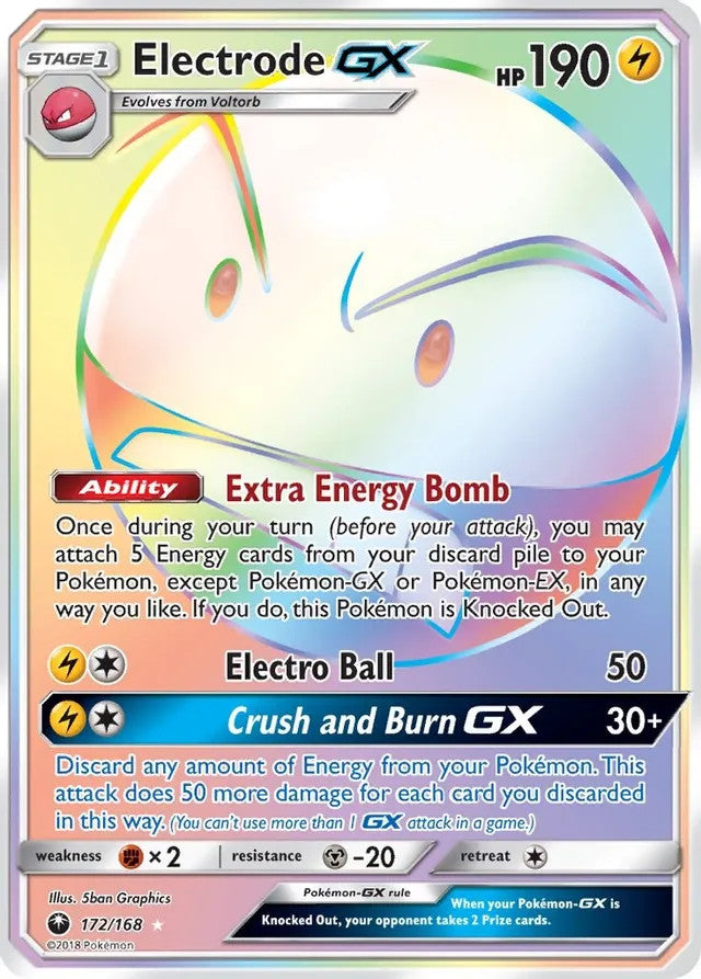 Electrode GX (Secret) - 172/168 (CES) Secret Rare - Near Mint Holofoil