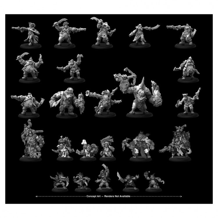 Warmachine MKIV (PIP 28000): Brineblood Marauders - Core Army (Resin) (w/Magnet Set)