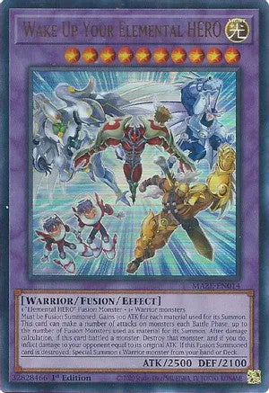 Wake Up Your Elemental HERO (MAZE-EN014) Ultra Rare - Near Mint 1st Edition