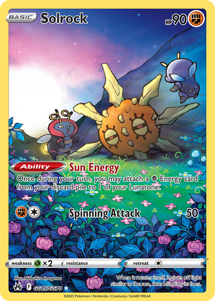 Solrock - GG15/GG70 (CRZ:GG) Holo Rare - Near Mint Holofoil