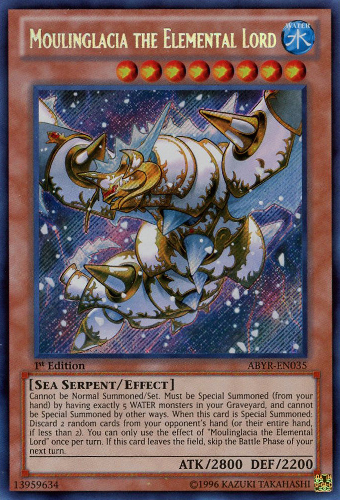 Moulinglacia the Elemental Lord (ABYR-EN035) Secret Rare - Near Mint 1st Edition