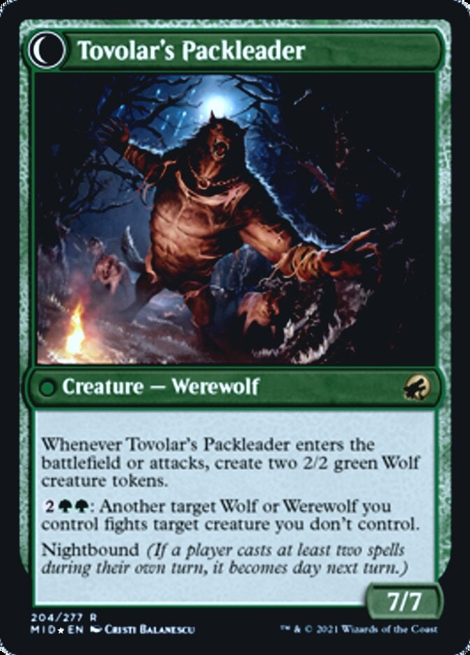 Tovolar's Huntmaster//Tovolar's Packleader (MID-R-PRE)