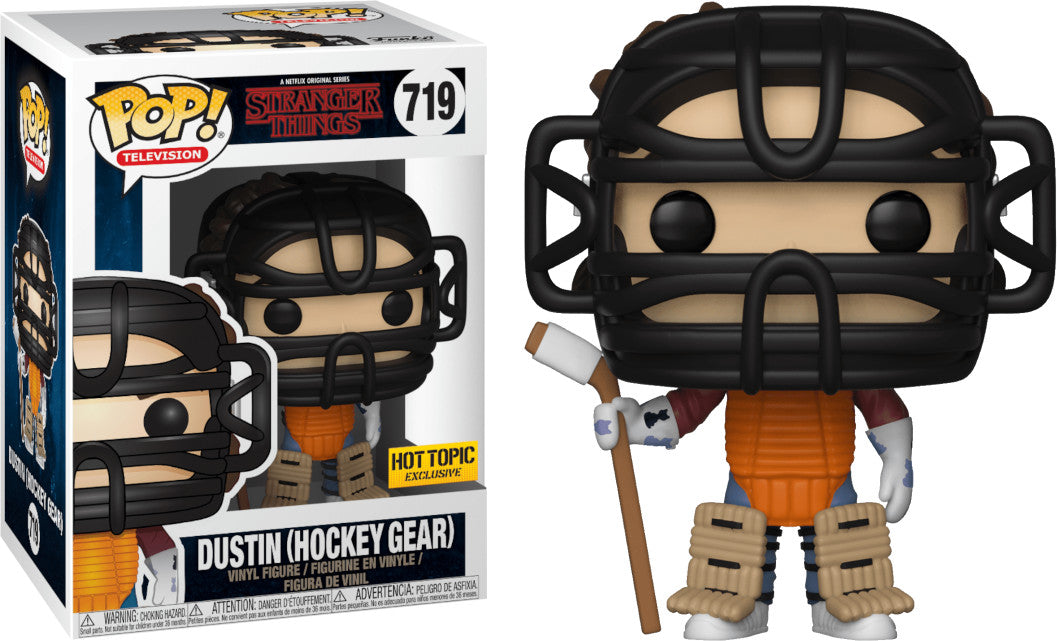 POP Figure: Stranger Things #0719 - Dustin (Hockey Gear) (Hot Topic Exclusive)