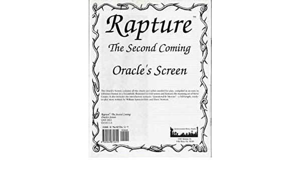 Rapture: The Second Coming Oracle's Screen
