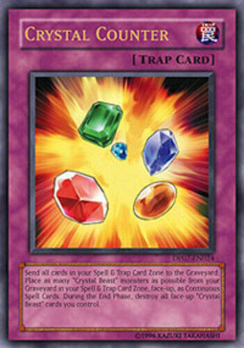 Crystal Counter (DP07-EN024) Ultra Rare 1st Edition Light Play