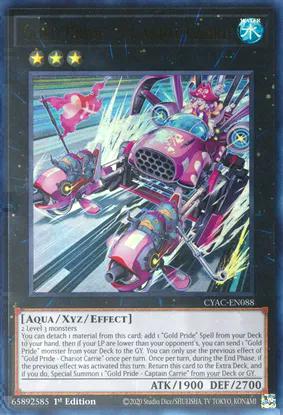 Gold Pride - Chariot Carrie (CYAC-EN088) Ultra Rare - Near Mint 1st Edition