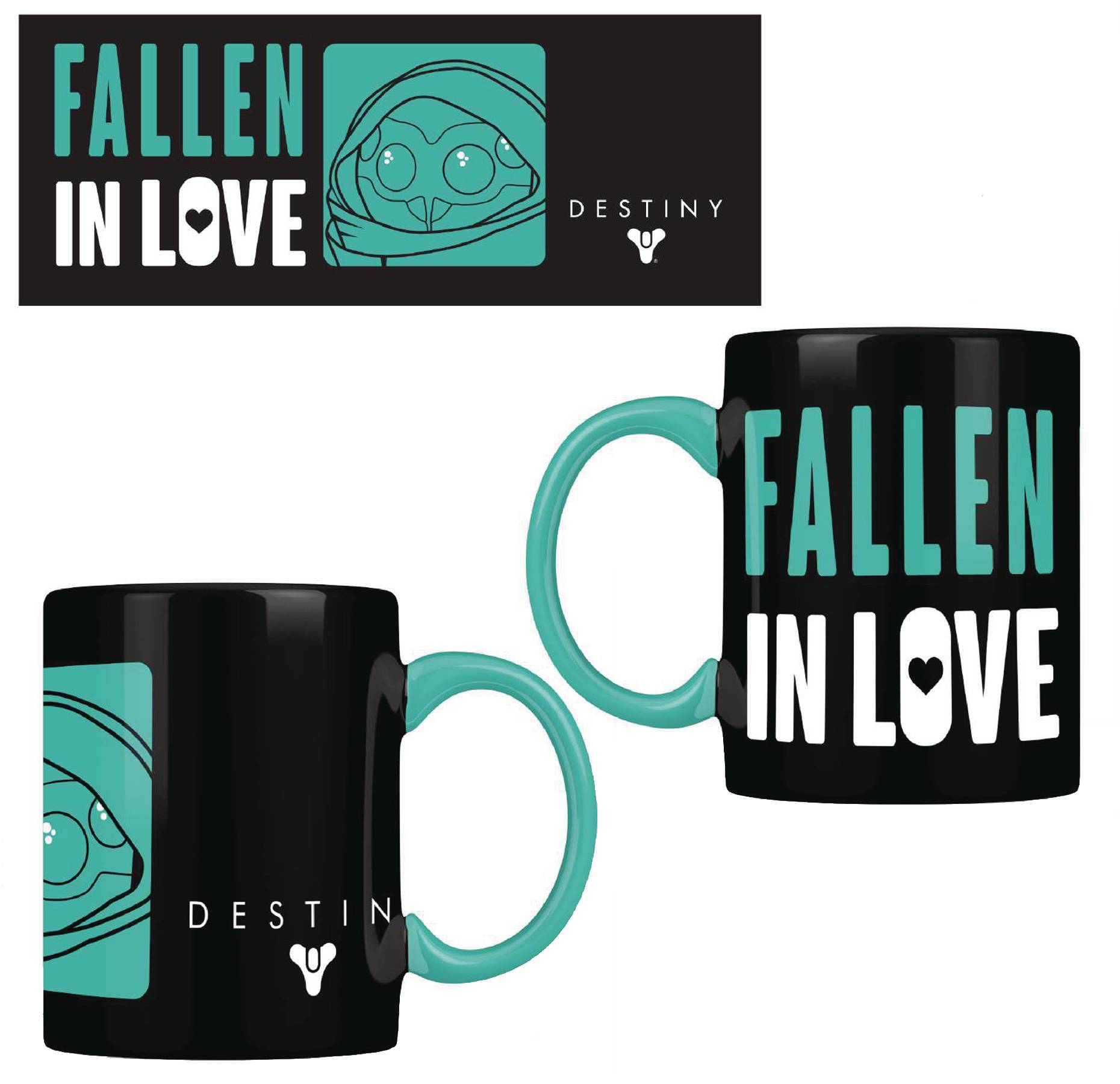 DESTINY FALLEN IN LOVE BLACK 12OZ MUG