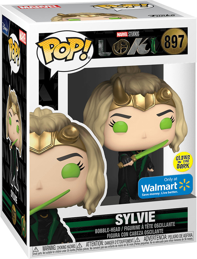 POP Figure: Marvel Loki #0897 - Sylvie (Glow in the Dark) (Walmart)