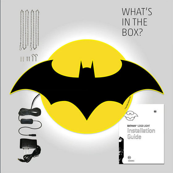 BATMAN ILLUMINATED BATSIGN LED NEON STYLE LOGO WALL LIGHT (LARGE)