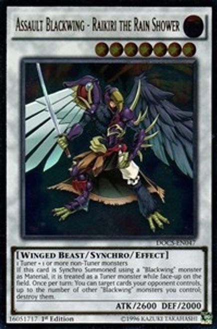 Assault Blackwing - Raikiri the Rain Shower (UTR) Light Play