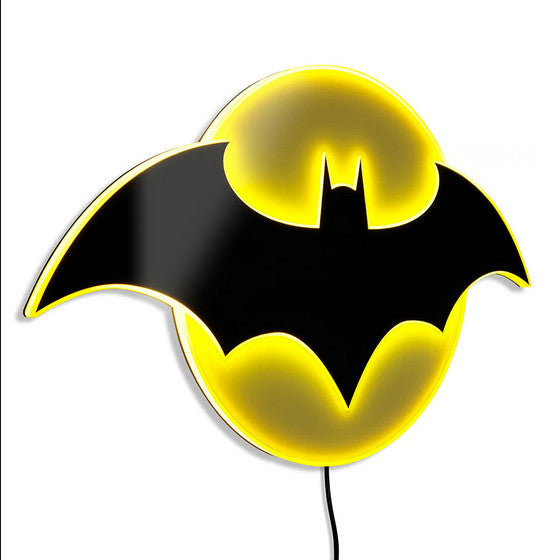 BATMAN ILLUMINATED BATSIGN LED NEON STYLE LOGO WALL LIGHT (LARGE)