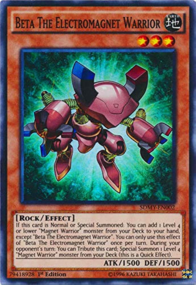 Beta the Electromagnet Warrior (SDMY-EN002) 1st Edition