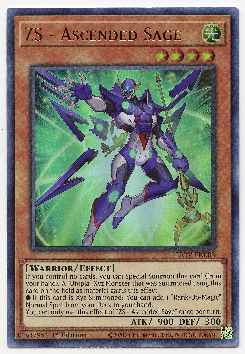 ZS - Ascended Sage (LIOV-EN003) 1st Edition