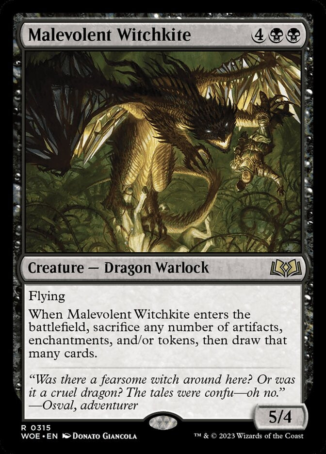 Malevolent Witchkite [#0315 Jumpstart] (WOE-R)