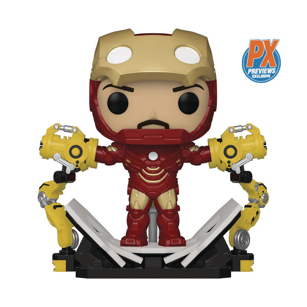 POP Figure Deluxe: Marvel Iron Man 2 #0905 - Iron Man MK IV with Gantry (PX) (Glow)