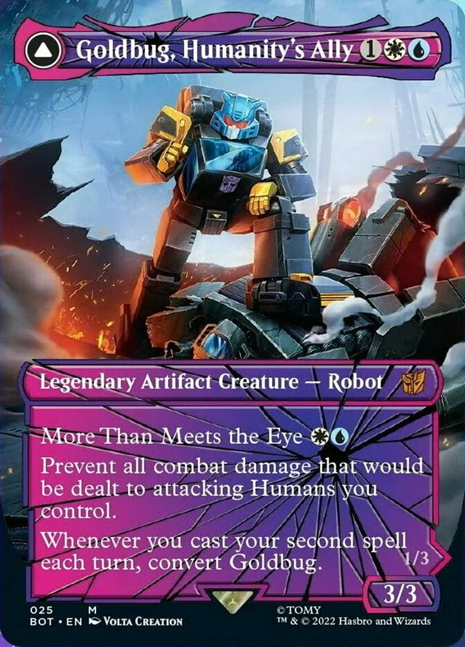 Goldbug, Humanity's Ally // Goldbug, Scrappy Scout [