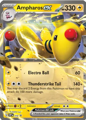 Ampharos ex - 16 (SVP) Promo - Near Mint Holofoil