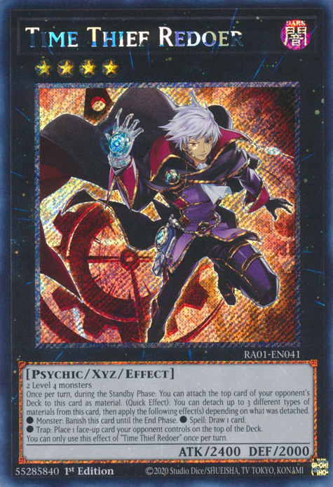 Time Thief Redoer (RA01-EN041) Platinum Secret Rare - Near Mint 1st Edition